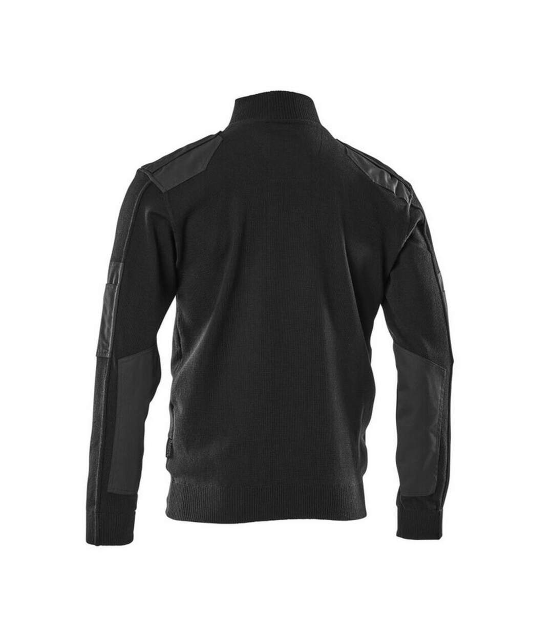 Mens Frontline Knitted Half Zip Jumper Black Mascot-2