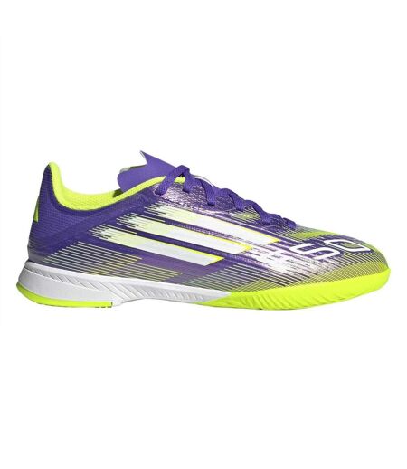 Womens/ladies F50 3 Stripes Indoor Football Trainers Purple Rush Adidas