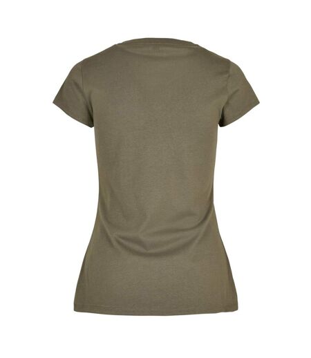 T-shirt Basic Femme Vert Sombre Build Your Brand