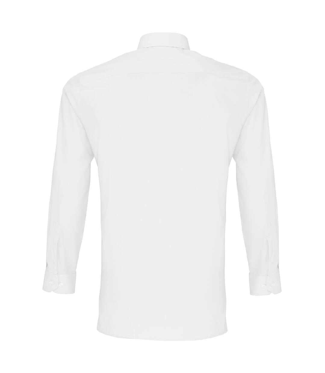 Chemise de travail en popeline à manches longues et coupe ajustée homme blanc Premier-2