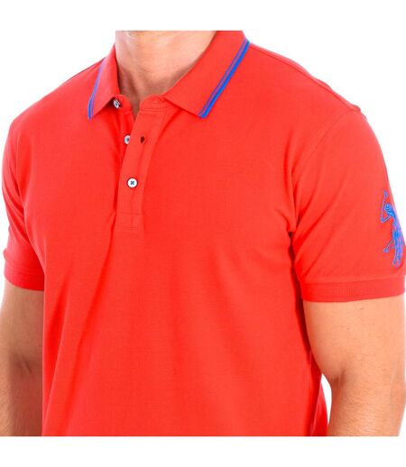 BUST Short Sleeve Polo with contrasting lapel collar 61677 man