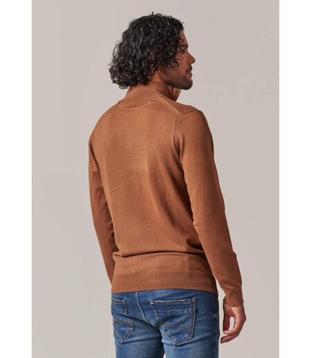 Pull camionneur uni à col montant ALMANACH