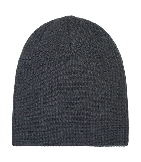 Mens Backbone Ribbed Beanie Grey Oakley