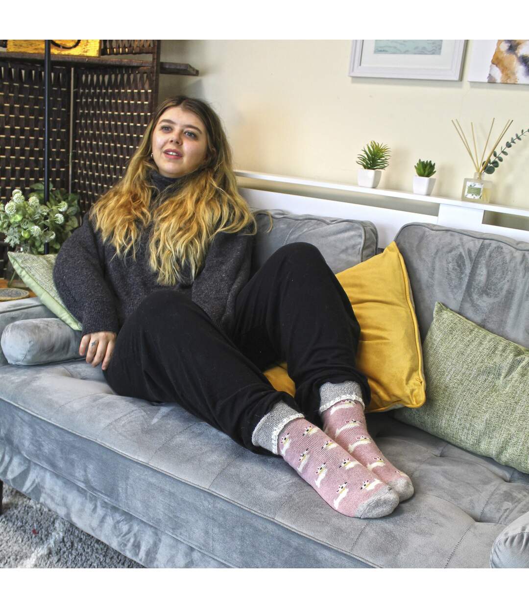 Sock Snob - 6 paires femme de chaussettes de lit épaisses et chaudes en laine-3