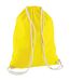 Cotton Drawstring Bag One Size Yellow Westford Mill-1