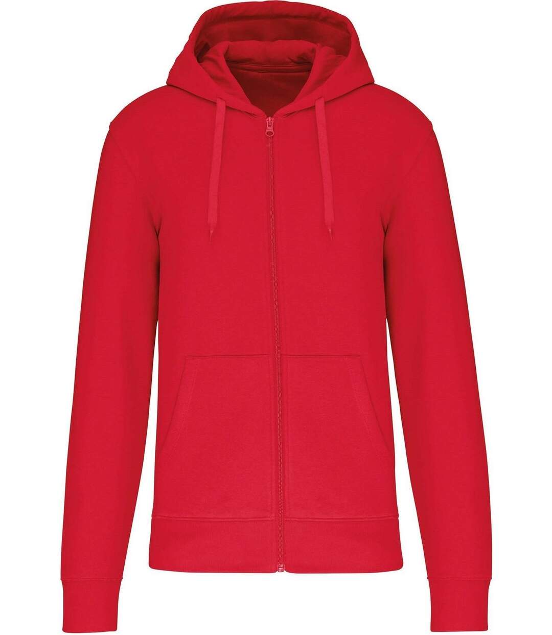 Veste à capuche zippé écoresponsable - homme - K4030 - rouge