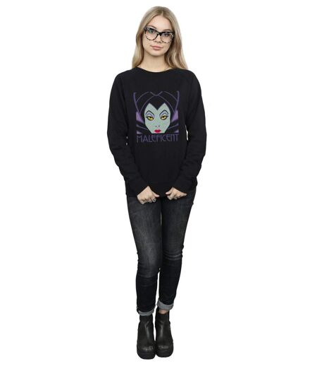 Disney Sweatshirt à tête courte Femme/Ladies Maleficent (Noir) - UTBI12312