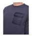 Mens trentforth crew neck sweatshirt navy Duck and Cover-3