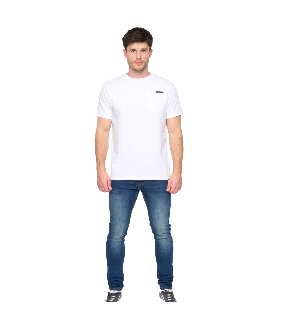T-shirt treymere homme blanc Duck and Cover-3
