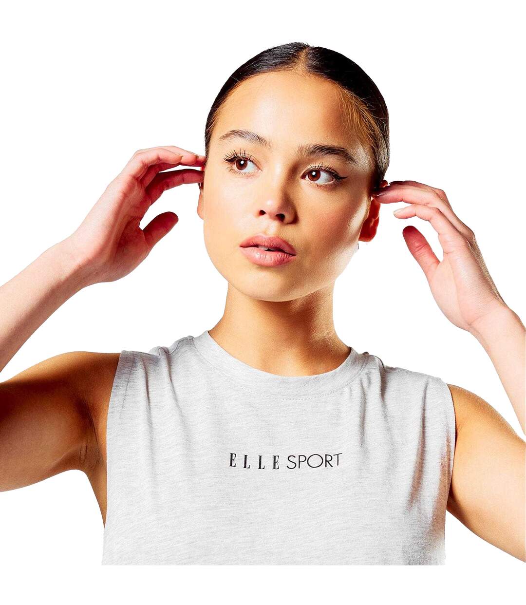 Débardeur Motif/style Signature Femme Gris Elle-3
