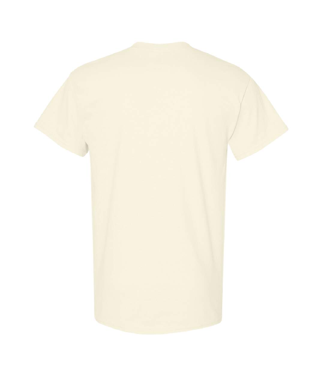 T-shirt À Manches Courtes Homme Blanc Cassé Gildan-3