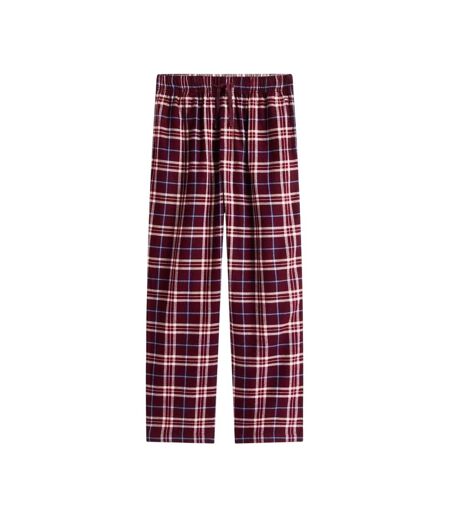 Mens Plaid Long Pyjama Set Burgundy Tommy Hilfiger