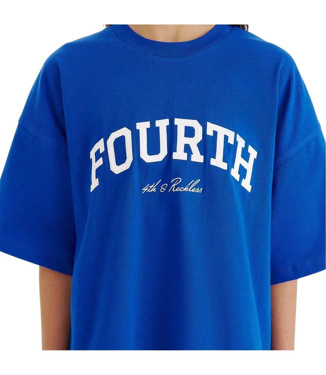 Womens/ladies Regular T-shirt Blue 4th & Reckless-4