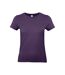 Womens/ladies #e190 T-shirt Radiant Purple B&C-1