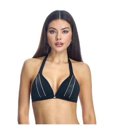 Women's wireless halter bikini bra W241705