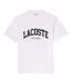 T-shirt Motif/style Logo Arqué Adulte Blanc Lacoste-1