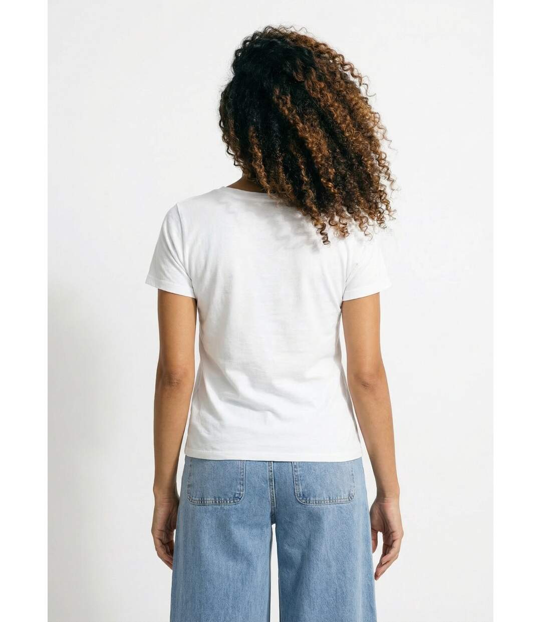 T-shirt col rond sérigraphie Pineapple-2