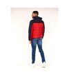 Crosshatch Mens Pymoore Contrast Panel Padded Jacket (Red)