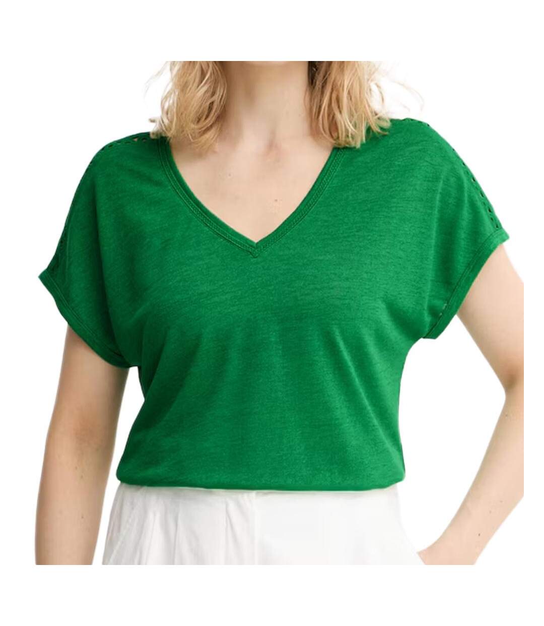 T-Shirt vert femme morgan fantaisiess-1