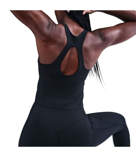 Womens/ladies Swoosh Tank Top Black Anthracite Smoke Grey Nike
