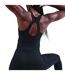 Womens/ladies Swoosh Tank Top Black Anthracite Smoke Grey Nike-3