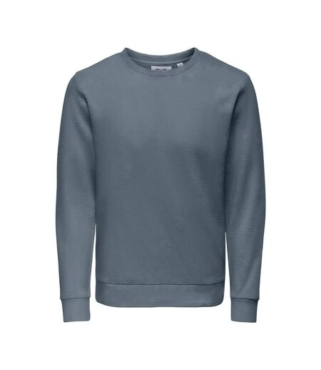 Sweat bleu grisé homme only & sons chase