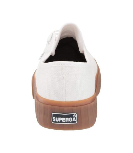 Mens Ento Vulc Canvas Flat Trainers White Ellesse