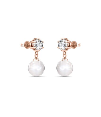 Boucles d'oreilles Pauline, Perle d'Autriche, Cristal d'Autriche