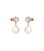 Boucles d'oreilles Pauline - Or Rosé et Cristal