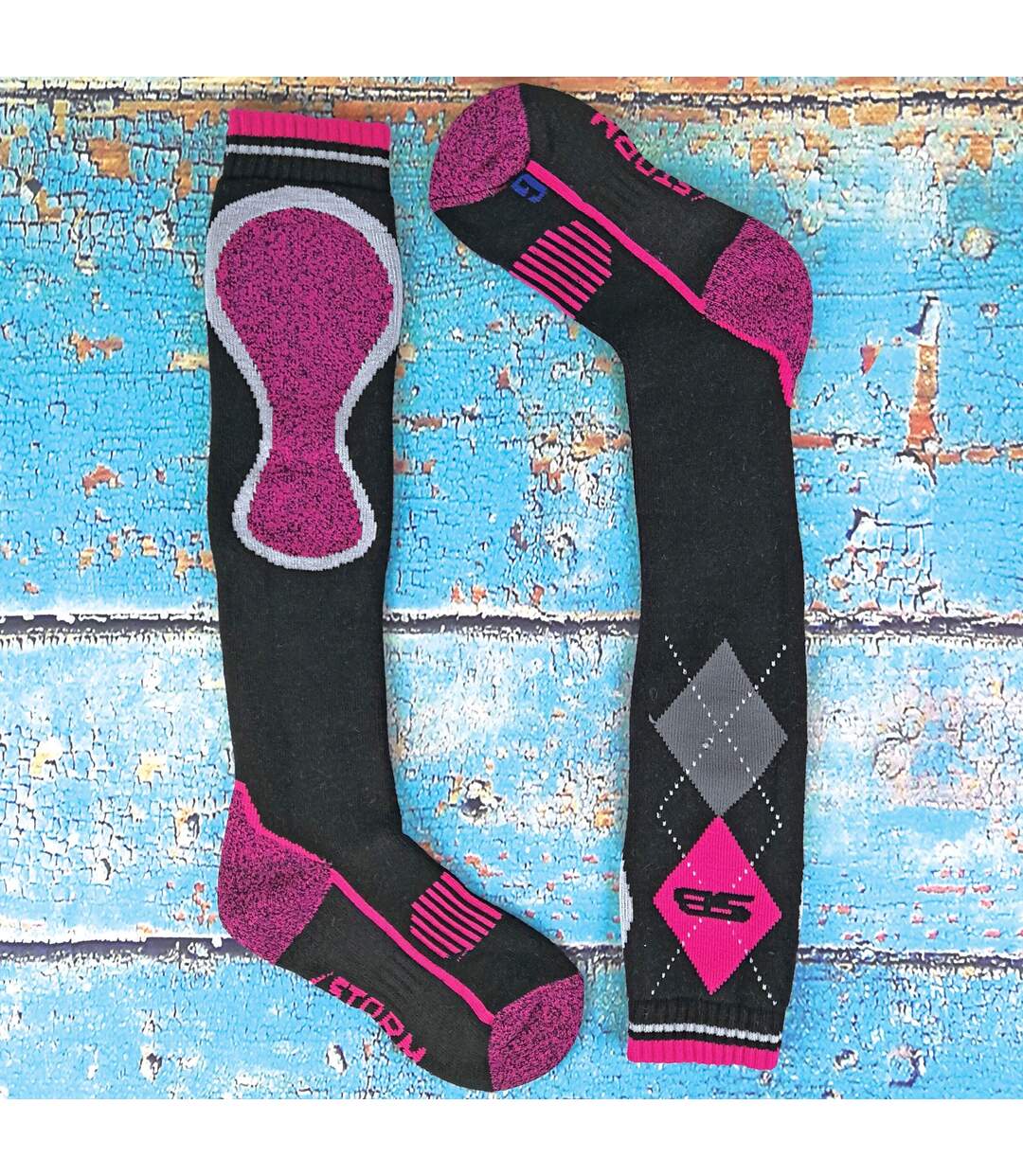 1 Pack Ladies Long Knee High Cotton Equestrian Socks-3