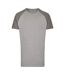 T-shirt My Mate Homme Gris Chiné Gris Uni Miners Mate-1