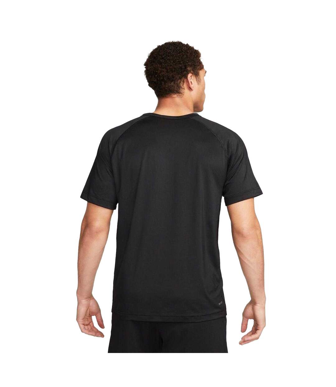 T-shirt Manches Courtes Fitness Homme Noir Blanc Nike-2