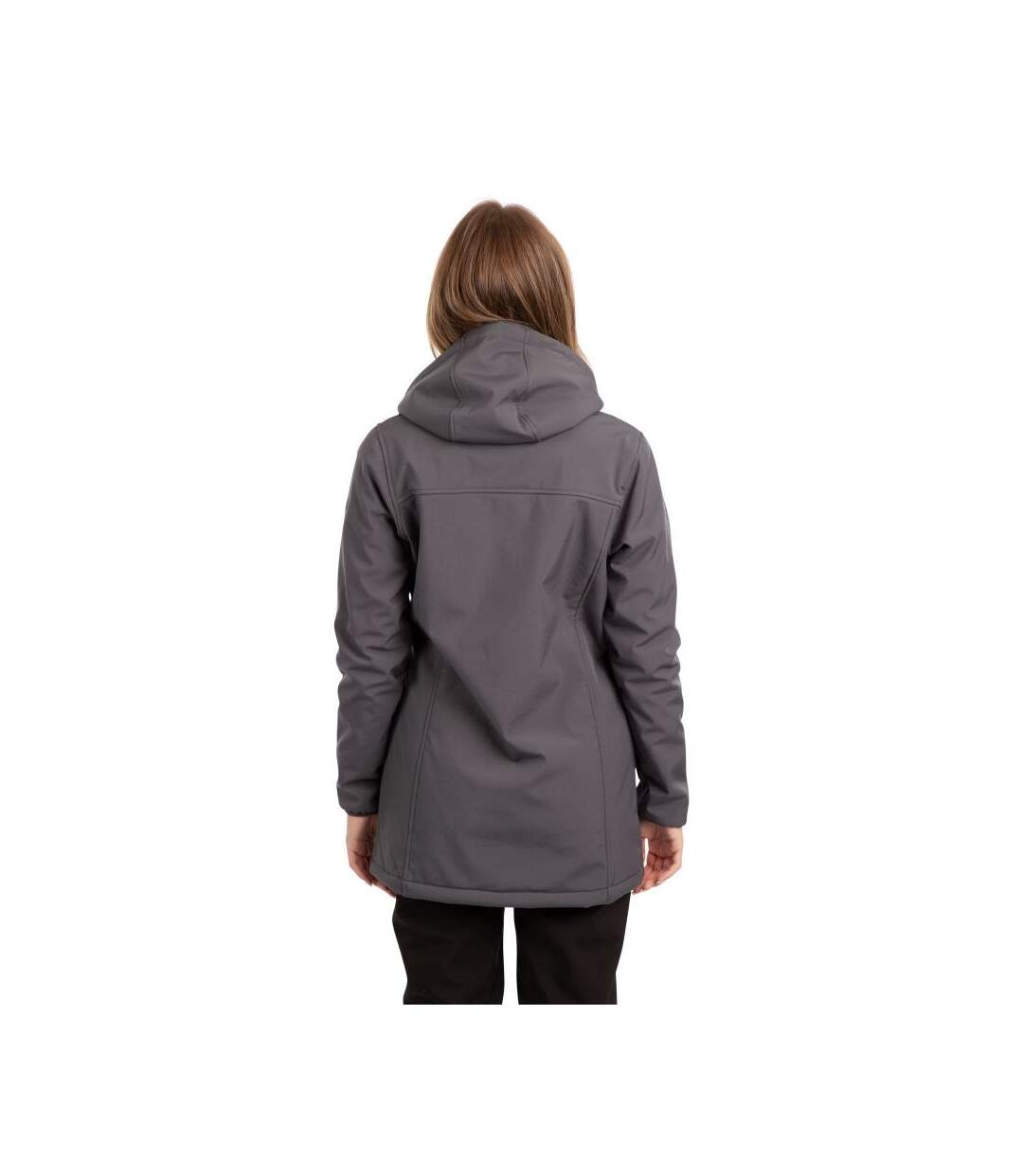 Veste imperméable longue kristen femme carbone Trespass