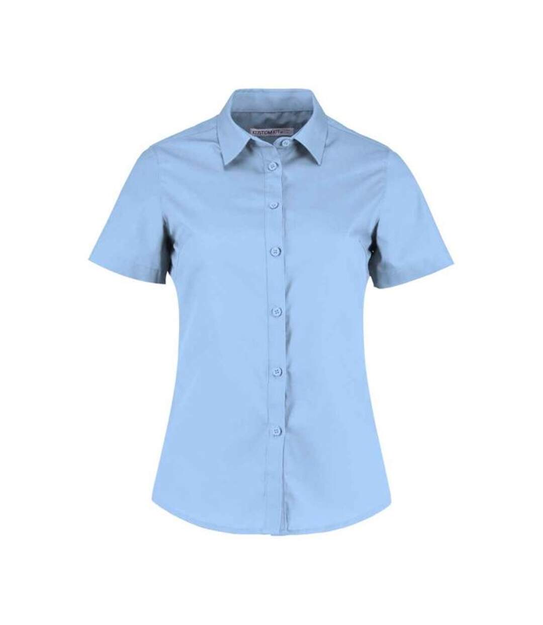 Chemisier Manches Courtes Femme Bleu Clair Kustom Kit-1