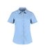 Chemisier Manches Courtes Femme Bleu Clair Kustom Kit-1