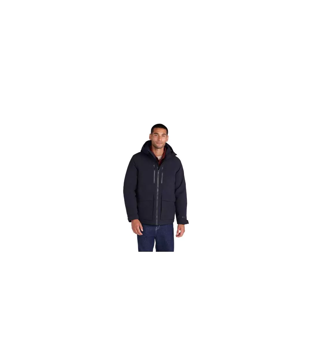 Mens Hague Light Padded Jacket Black Animal-1