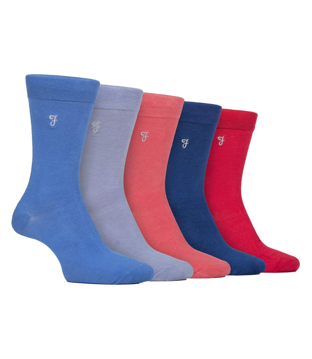 Farah - Lot de 5 paires de chaussettes douces respirantes en bambou homme-1