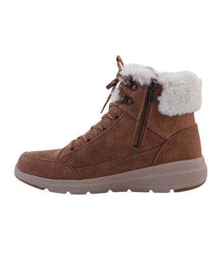 Après-skis On-the-go Glacial Ultra Woodlands Femme Marron Skechers