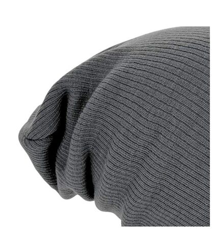 Beechfield® Unisex Slouch Winter Beanie Hat (Smoke Grey)
