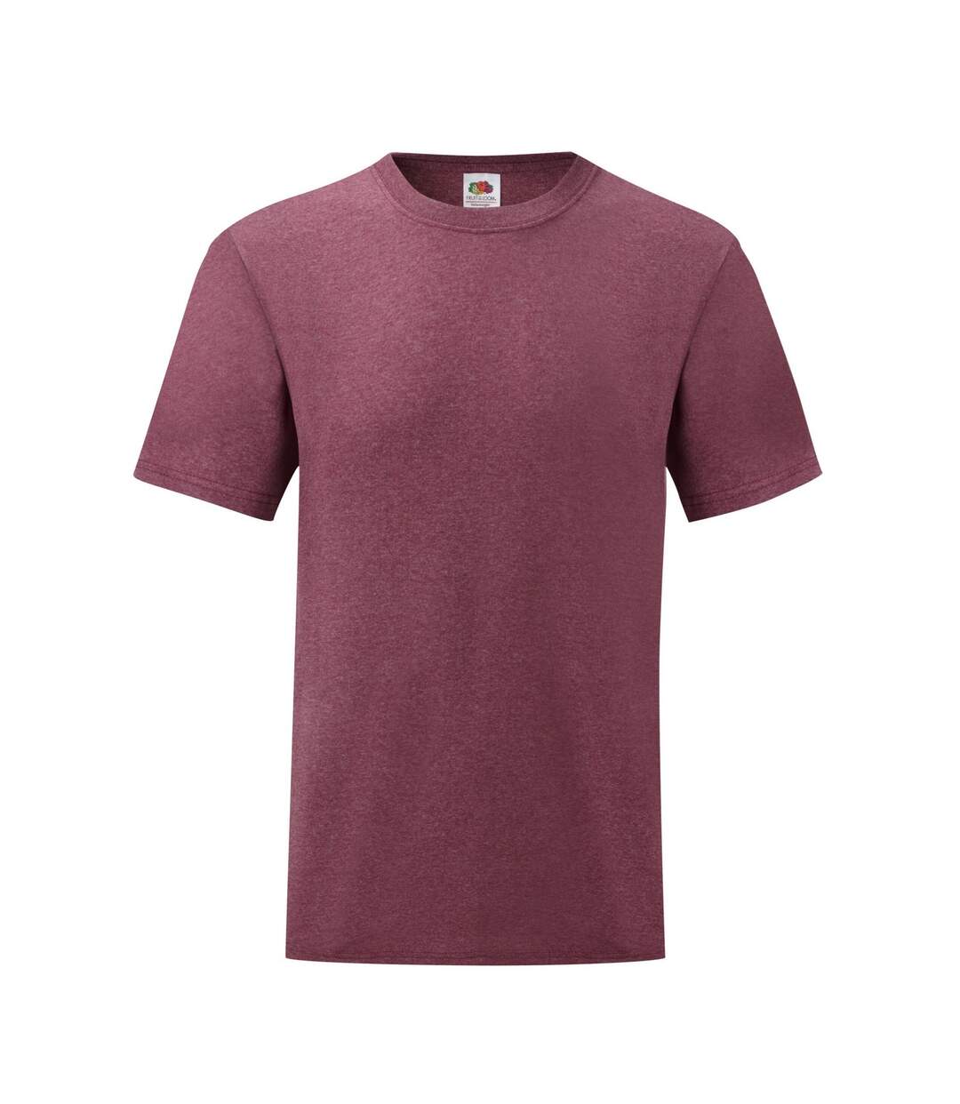 T-shirt Valueweight Adulte Bordeaux Chiné Fruit Of The Loom-1