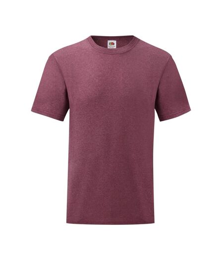 T-shirt Valueweight Adulte Bordeaux Chiné Fruit Of The Loom