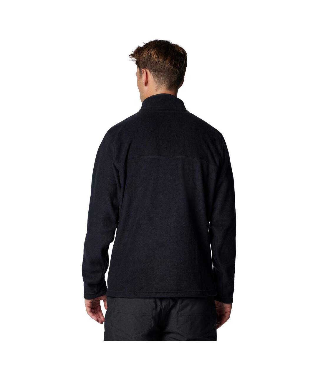 Mens Steens Fleece Pullover Black Columbia-3