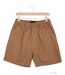 Short homme CHALLENGER BIVOUAC3 camel marron : le confort absolu du pur coton à taille élastiquée-2
