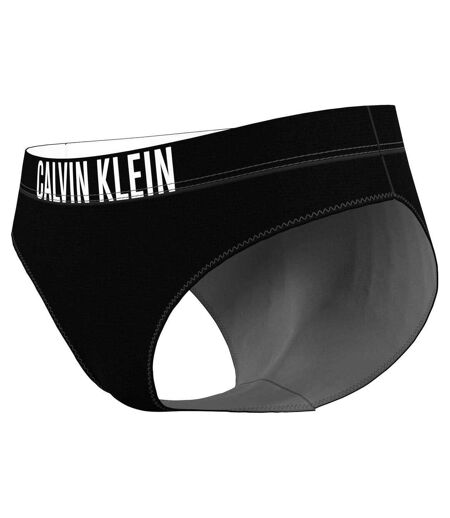Womens/ladies Classic Plain Bikini Bottoms Black Calvin Klein