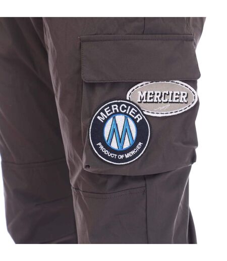 Mens Badge Cargo Trousers Grey Mercier