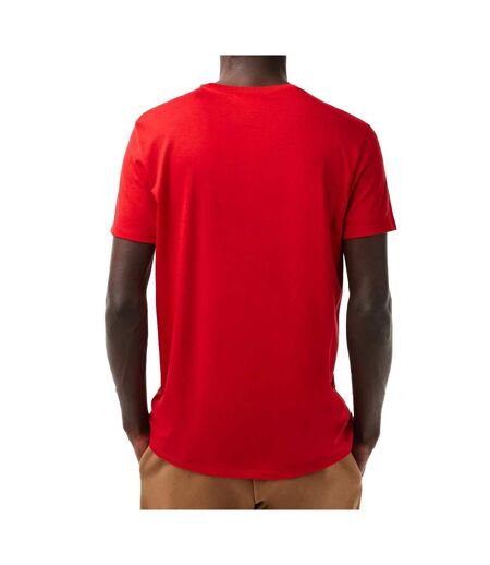 T-Shirt rouge homme lacoste pima - l