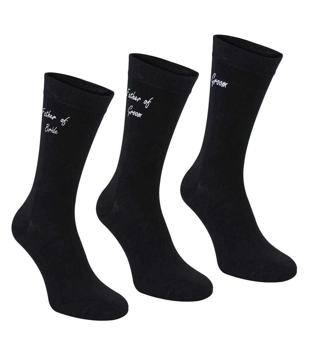 3 Pairs Mens Wedding Socks for Father of the Groom & Bride | Wedding Gift-3