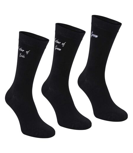 3 Pairs Mens Wedding Socks for Father of the Groom & Bride | Wedding Gift