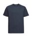 T-shirt Épais Homme Bleu Marine Russell-2