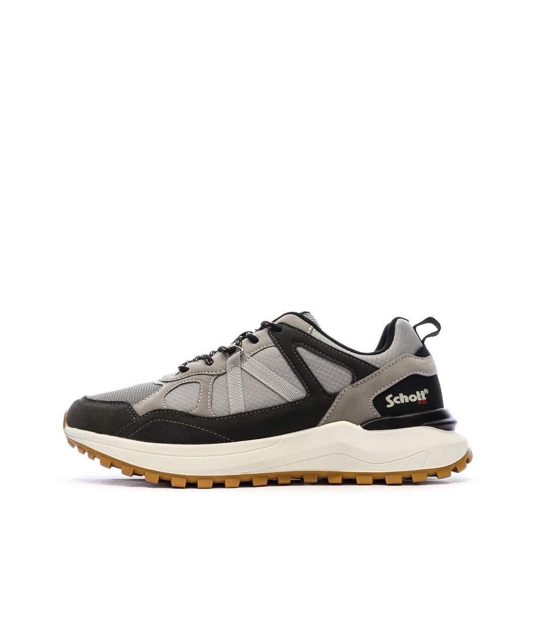 Baskets grises/noires homme schott heck-1